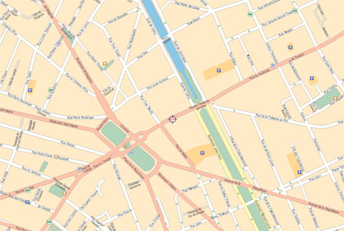 Plan d'accès au Temple