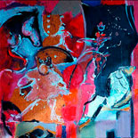 Cirque rouge et noir